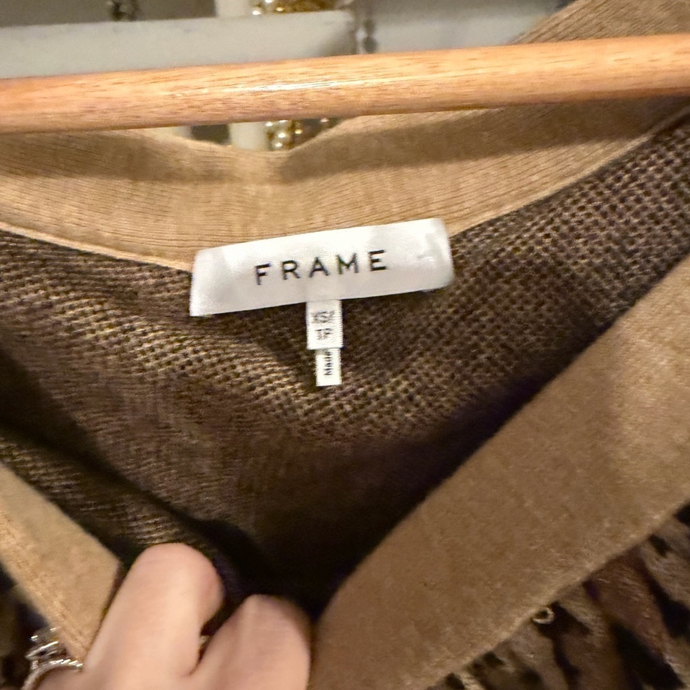 FRAME Leopard Print Off-Shoulder Sweater - Picture 3 of 6